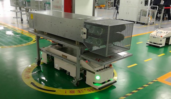 磁導(dǎo)航傳感器是AGV的眼睛（無(wú)線充電）