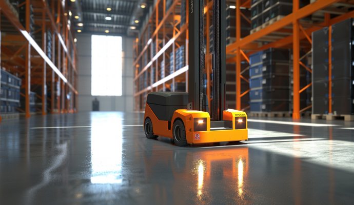 創新驅動，魯渝能源推出1200W大功率無線充電器，AGV叉車的完美伴侶