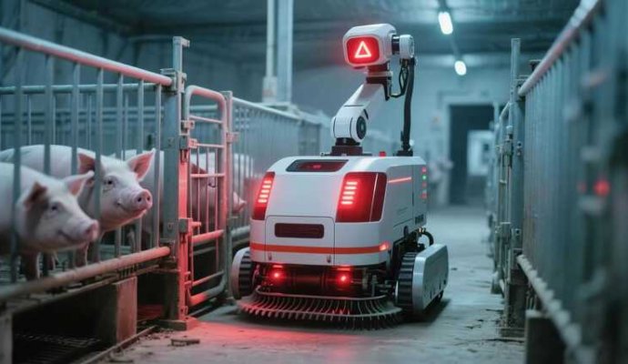 魯渝能源家禽智能飼喂機器人無線充電方案